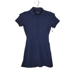 WeWoreWhat Set Blue Solid Polo Dress Size S